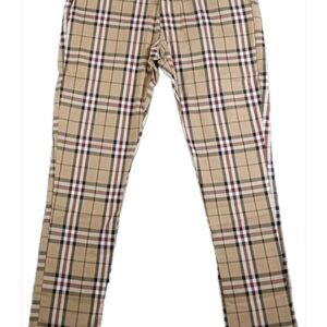 Christos Stylish Skinny Plaid Men's Chinos